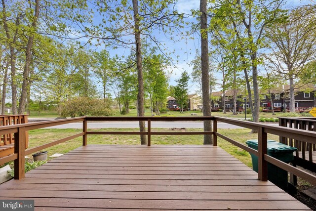 103 Debbie Ln, Phoenixville, PA 19460 - wooden terrace with a lawn and a residential view