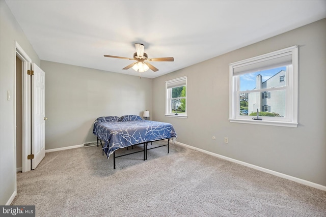103 Debbie Ln, Phoenixville, PA 19460 - bedroom featuring ceiling fan, carpet flooring, baseboards, and visible vents