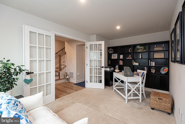 12461 Coastal Marsh Dr Unit 707, Berlin, MD 21811 - office space featuring french doors, carpet floors, and recessed lighting