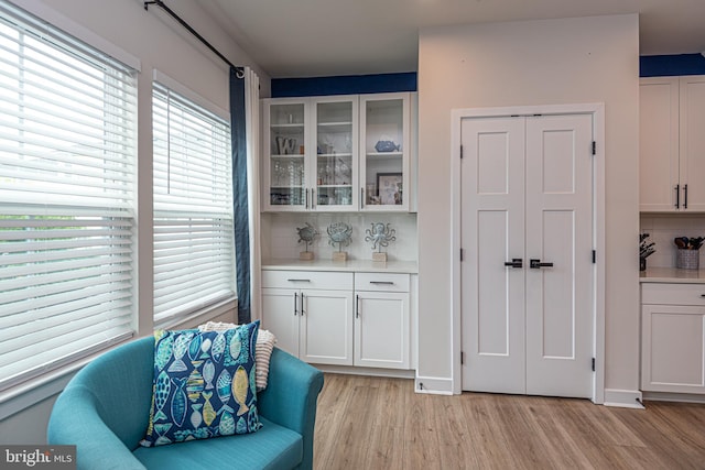 12461 Coastal Marsh Dr Unit 707, Berlin, MD 21811 - bar area featuring decorative backsplash and light wood finished floors