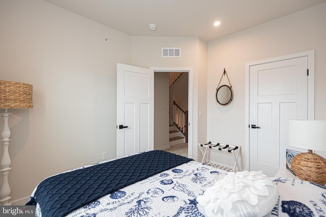 12461 Coastal Marsh Dr Unit 707, Berlin, MD 21811 - carpeted bedroom featuring baseboards and recessed lighting