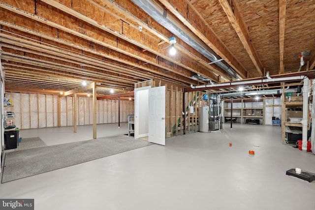 84 Battery Point Dr, Fredericksburg, VA 22406 - unfinished below grade area featuring water heater and heating unit