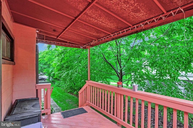 4103 Gallatin St, Hyattsville, MD 20781 - view of wooden deck