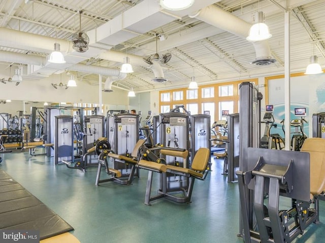 view of exercise room
