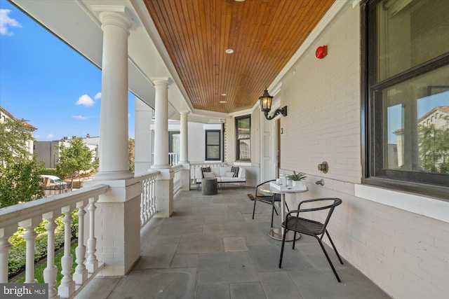 view of balcony
