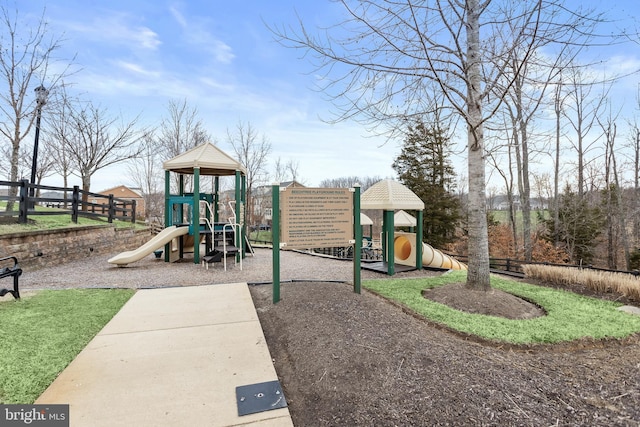 community playground featuring fence