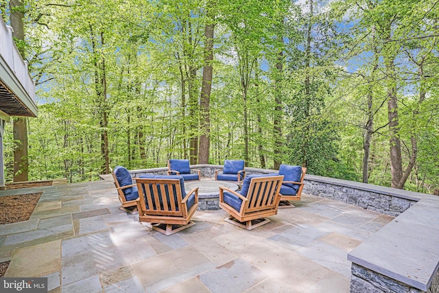 6020 Copely Ln, Mclean, VA 22101 - view of patio / terrace featuring an outdoor living space