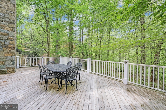 6020 Copely Ln, Mclean, VA 22101 - wooden deck featuring outdoor dining space