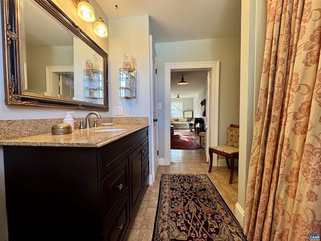 bathroom featuring vanity