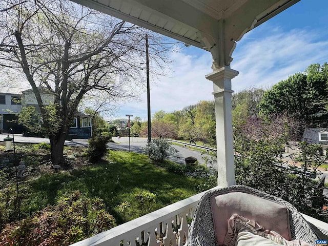 view of balcony