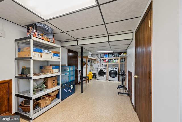 2411 Nickoles Dr, Sykesville, MD 21784 - interior space featuring washer and dryer