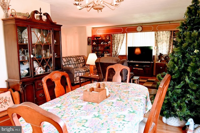 4092 Manchester St, Glen Rock, PA 17327 - dining room featuring a chandelier and wood finished floors