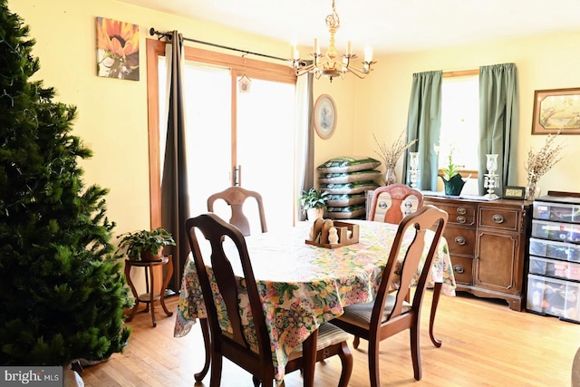 4092 Manchester St, Glen Rock, PA 17327 - dining room with a chandelier and light wood-style flooring