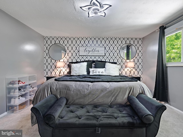 331 Possum Ct, Capitol Heights, MD 20743 - bedroom with baseboards, carpet, and a textured ceiling