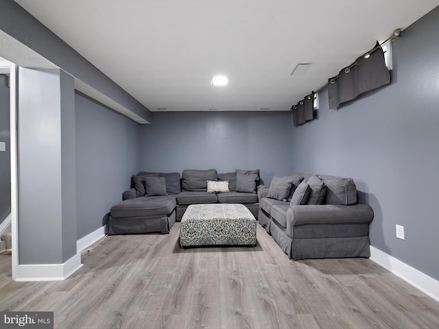 331 Possum Ct, Capitol Heights, MD 20743 - living area with baseboards and wood finished floors