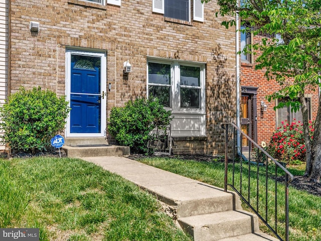 331 Possum Ct, Capitol Heights, MD 20743 - entrance to property with brick siding and a yard
