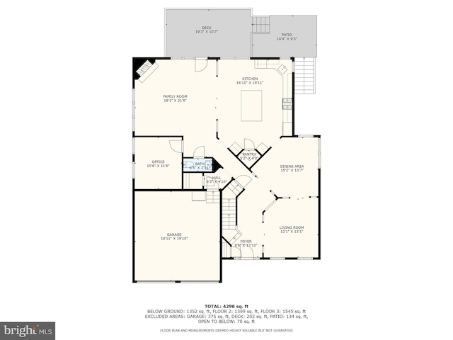 14401 Broadwinged Dr, Gainesville, VA 20155 - floor plan / room layout