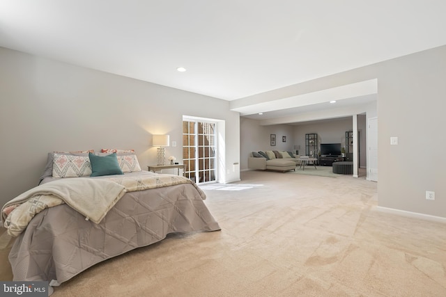 14401 Broadwinged Dr, Gainesville, VA 20155 - bedroom featuring light carpet, recessed lighting, and baseboards