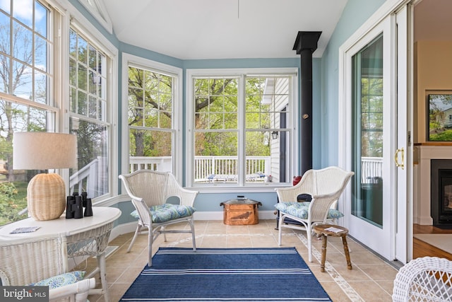 9050 Point Ln, Chestertown, MD 21620 - sunroom / solarium with tile patterned floors and french doors
