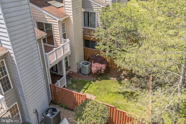 46878 Graham Cv, Sterling, VA 20165 - view of yard featuring cooling unit and fence