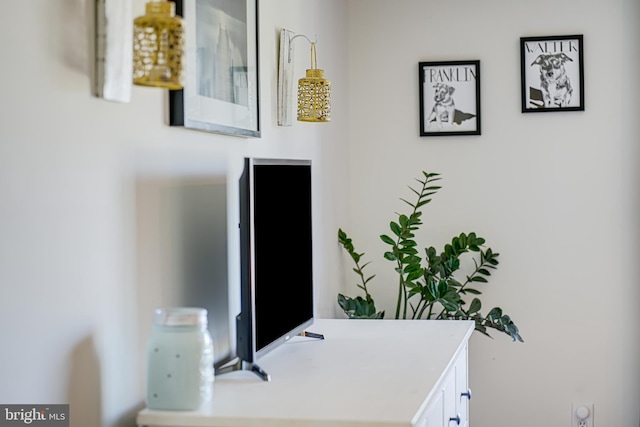 view of home office