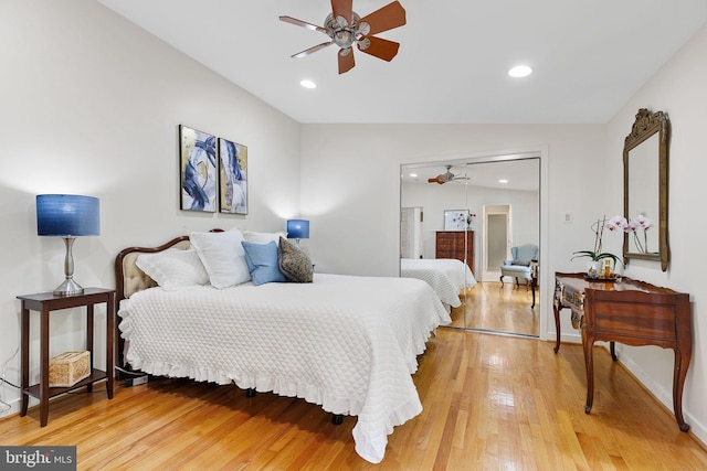 3440 Mansfield Rd, Falls Church, VA 22041 - bedroom with light wood-style floors and recessed lighting