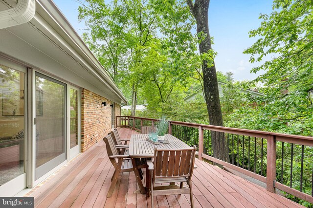 3440 Mansfield Rd, Falls Church, VA 22041 - deck featuring outdoor dining space