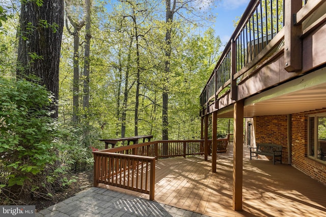 3440 Mansfield Rd, Falls Church, VA 22041 - view of wooden terrace