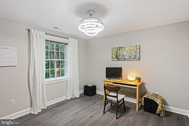 7098 Garden Walk, Columbia, MD 21044 - office with baseboards and wood finished floors