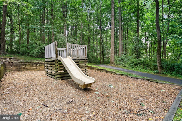 7098 Garden Walk, Columbia, MD 21044 - view of playground featuring a wooded view