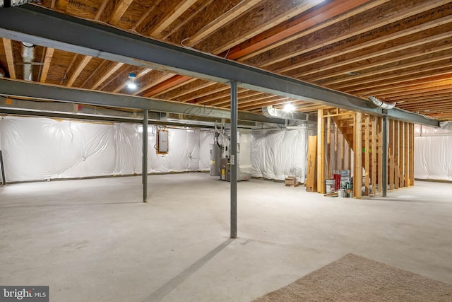 34795 Mute Swan Ln, Rehoboth Beach, DE 19971 - unfinished basement featuring electric panel and heating unit