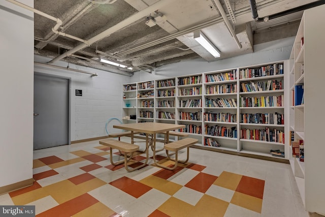 interior space featuring tile patterned floors