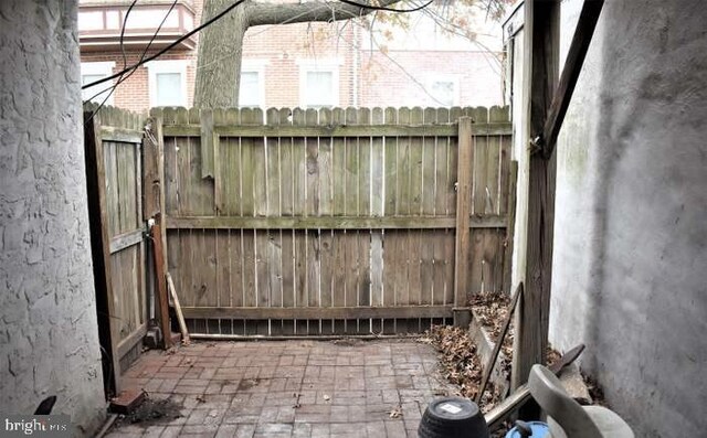 exterior space featuring fence