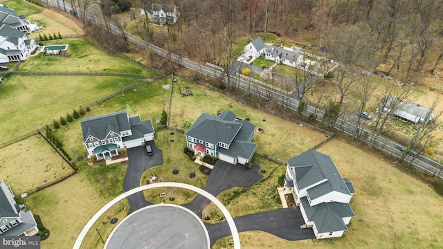 birds eye view of property featuring a residential view