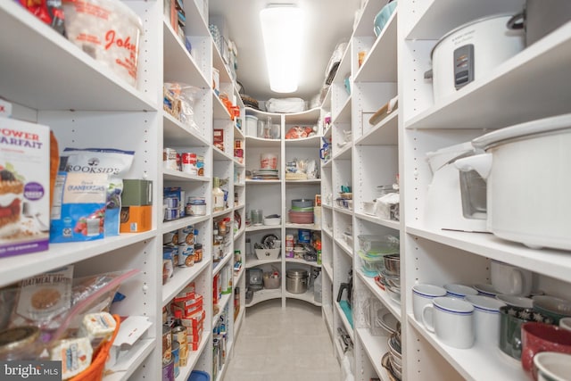 view of storage area