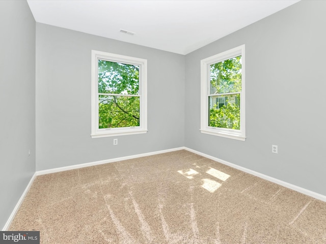 109 Rock Creek Ct, Frederick, MD 21702 - carpeted spare room with visible vents and baseboards