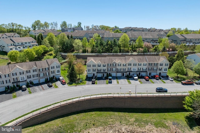 bird's eye view featuring a residential view