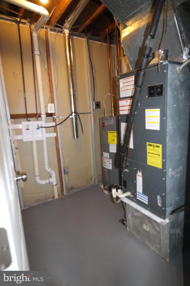 1029 Kings Ct, Herndon, VA 20170 - utilities featuring heating unit and electric water heater