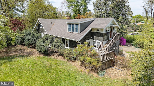 0 Winchester, Warrenton, VA 20186 - rear view of house featuring a lawn and roof with shingles