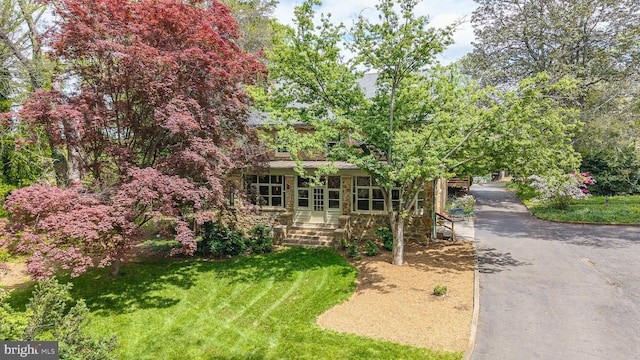 0 Winchester, Warrenton, VA 20186 - view of property hidden behind natural elements featuring a front lawn and stone siding