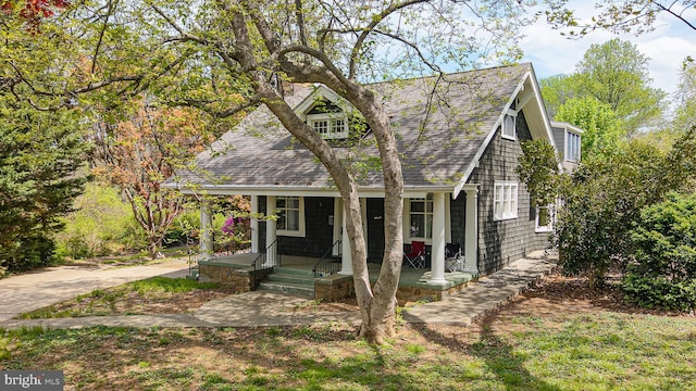 0 Winchester, Warrenton, VA 20186 - cape cod home featuring roof with shingles and covered porch
