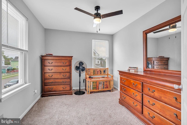 10 Turner Ave, Swedesboro, NJ 08085 - carpeted bedroom featuring baseboards and ceiling fan