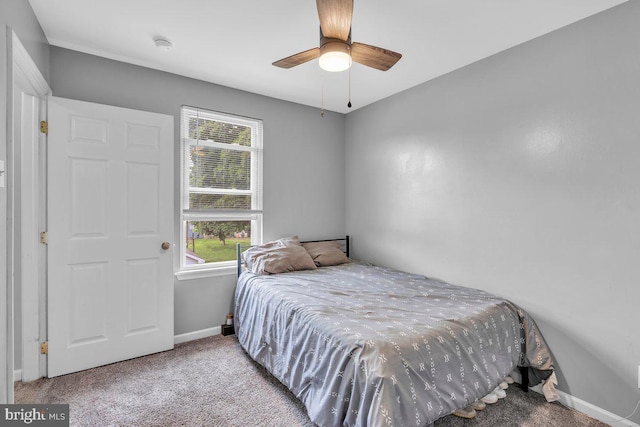 10 Turner Ave, Swedesboro, NJ 08085 - carpeted bedroom with baseboards and ceiling fan