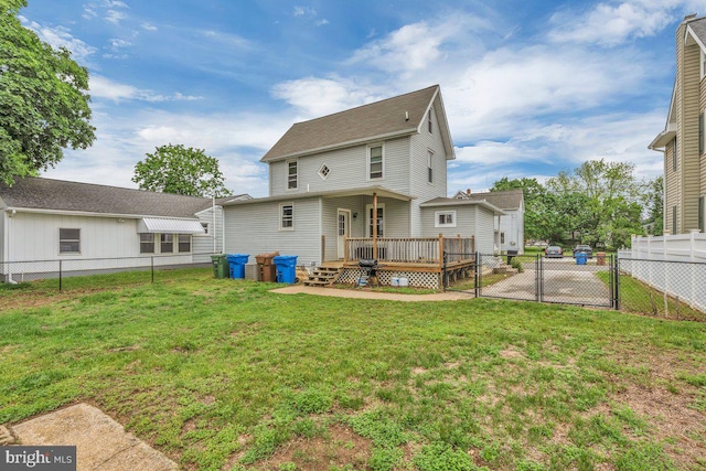 10 Turner Ave, Swedesboro, NJ 08085 - back of house with a deck and roof with shingles
