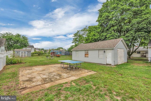 10 Turner Ave, Swedesboro, NJ 08085 - view of yard featuring a shed, an outdoor structure, and a patio area