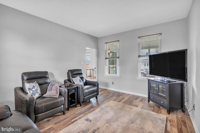 10 Turner Ave, Swedesboro, NJ 08085 - living area with wood finished floors and baseboards