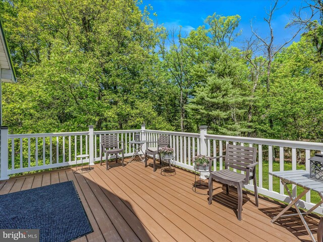 3322 Johnsons Mill Rd, Berkeley Springs, WV 25411 - view of wooden deck