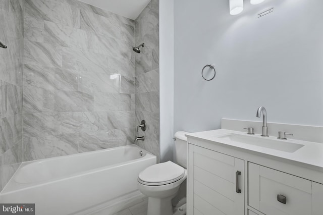 13017 English Turn Dr, Silver Spring, MD 20904 - bathroom with vanity, shower / tub combination, and toilet