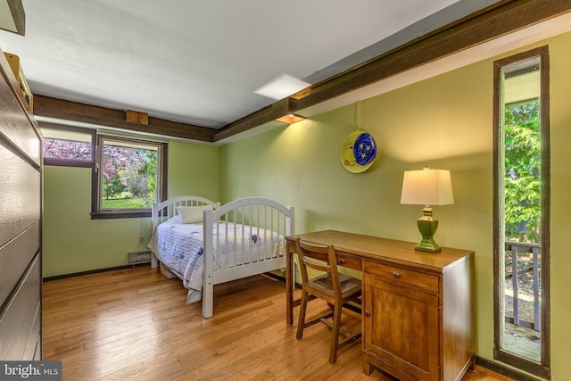 715 W Park Ave, State College, PA 16803 - bedroom with baseboard heating and light wood-type flooring