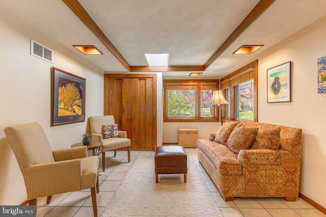 715 W Park Ave, State College, PA 16803 - sitting room with visible vents and light tile patterned floors